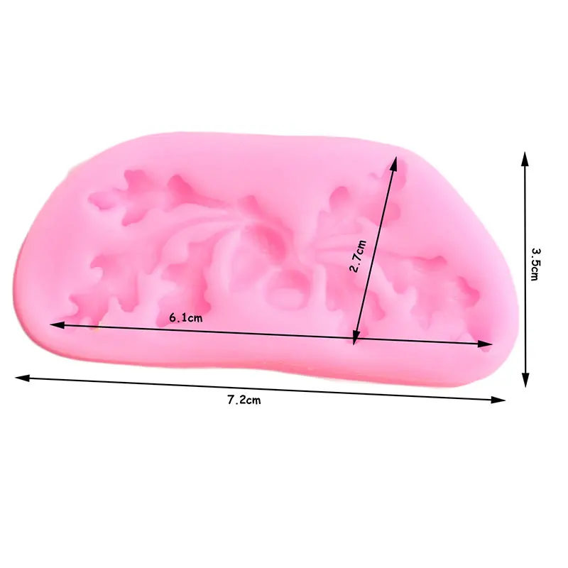 Дубовые листья желудь силиконовые формы для торта кайма мастики DIY Инструменты