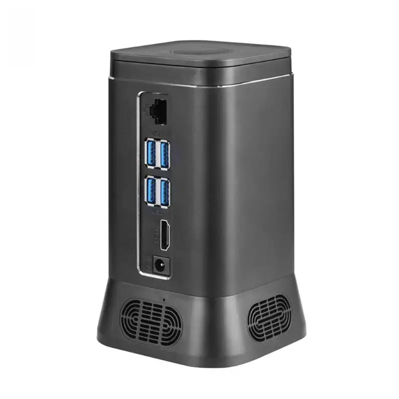 

V6B Fanless Mini Computer Mini PC 2MP HD Camera Quad Core 4+64G Windows 10 HDMI 4K WiFi Bluetooth Computer Host Device