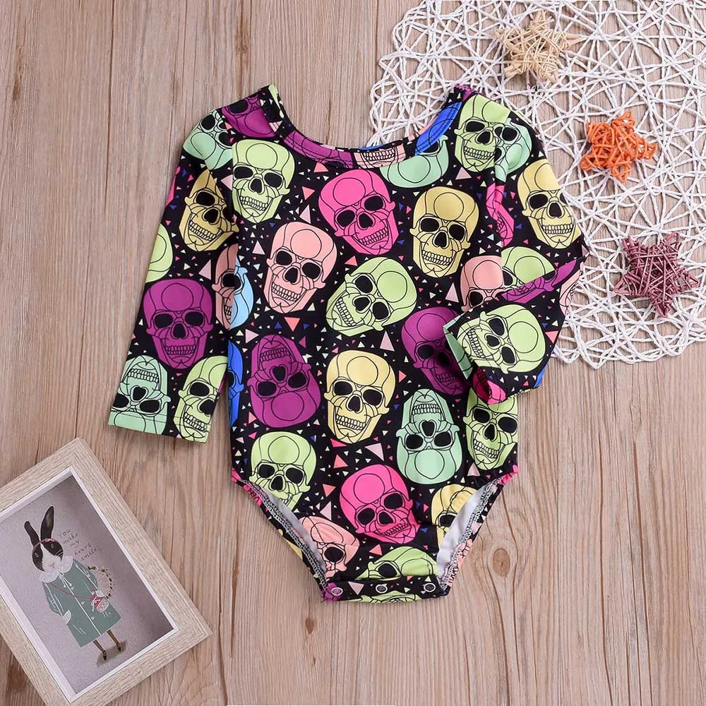 Halloween Cloth Toddler Costumes Baby Long Sleeves Skull Print Romper Infant Clothes Jumpsuit Fashion Children's Clothing Sets Halloween Cloth Toddler Costumes Baby Long Sleeves Skull Print Romper Infant Clothes Jumpsuit Fashion Children's Clothing Sets