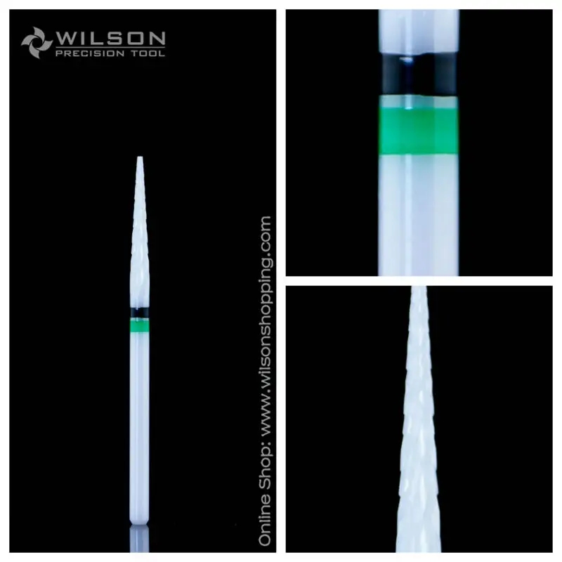 

Flat Top Conical Shape-White Solid Ceramic(6300207) - WILSON Ceramic Nail Drill Bit&Zirconia Ceramic Dental Burs
