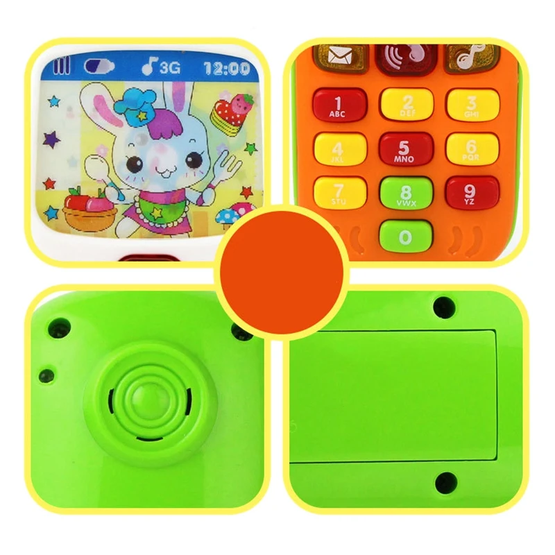 Детский Игрушечный мобильный телефон электронный игрушечный телефон детский мобильный телефон обучения игрушки Музыка Младенческая