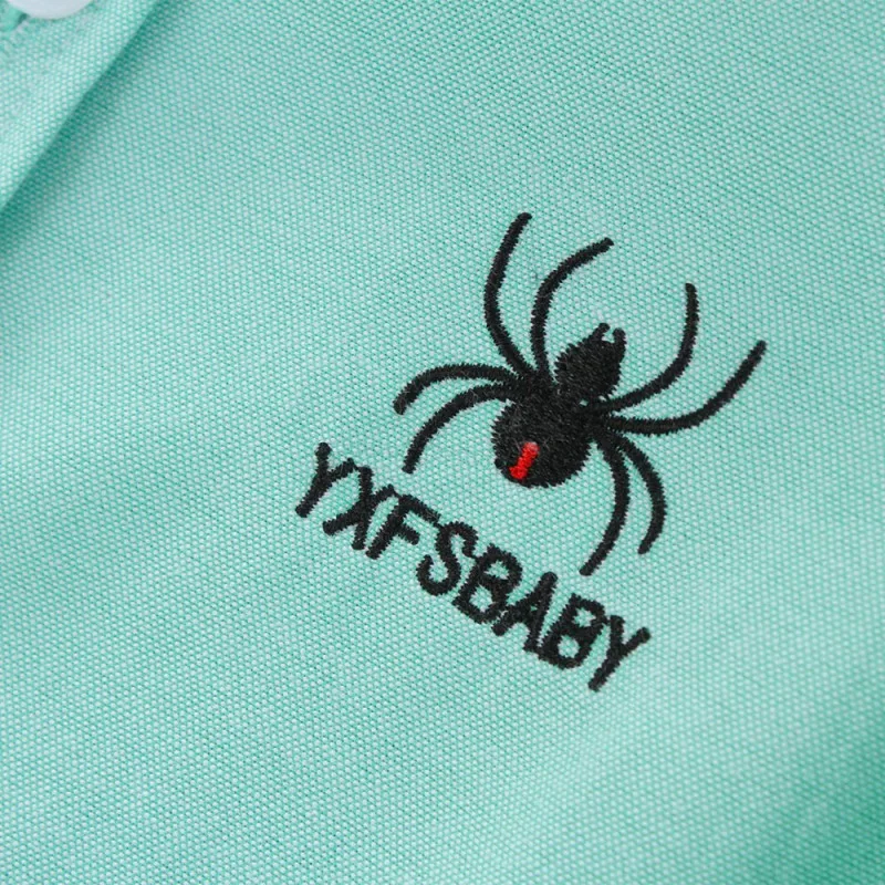 Детская рубашка, Весенняя рубашка для маленьких мальчиков и девочек, рубашка с длинными рукавами и вышивкой «Человек-паук», модная детская одежда