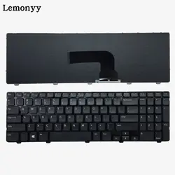 Новая клавиатура США для Dell MP-12F83US-698 PK130SZ3A00 0YH3FC SN7221 SG-60000-XUA NSK-LA0SC 1D черная клавиатура с рамкой