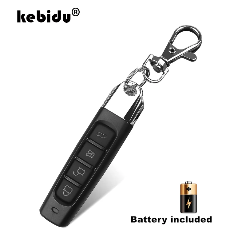 

kebidu Universal Wireless Remote Control 433Mhz Receiver Module RF Transmitter Electric Cloning Gate Garage Door Auto Keychain