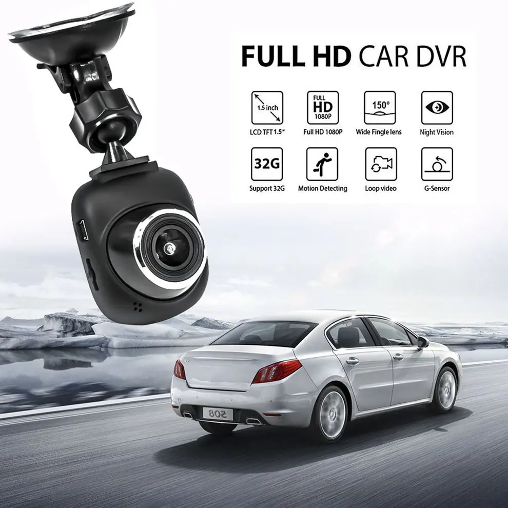 

1.5 Inch 1080p Vehicle DVR Driving Recorder S1 Multi-functional Driving Recorder Durable Traffic Recorder