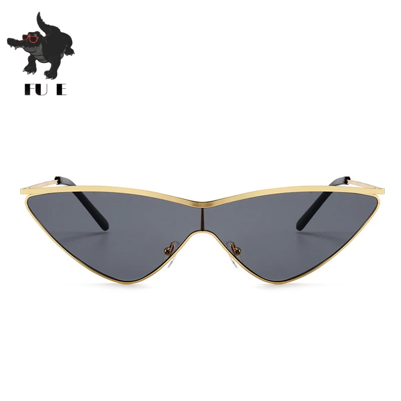 FU E2018 Fashion Metal Frame Small Triangle Piece font b sunglasses b font font b Women