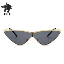 FU E2018 Fashion Metal Frame Small Triangle Piece sunglasses Women Brand Designer Glasses Sexy Cat eye