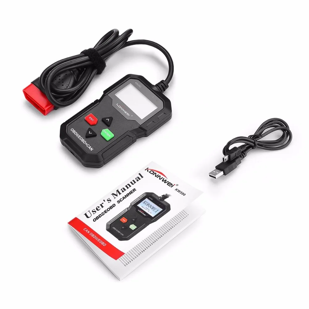 

Mini Portable Automotive Scanner KONNWEI KW590 Practical Auto Diagnostic Tool Compact Design Car Auto Accessory