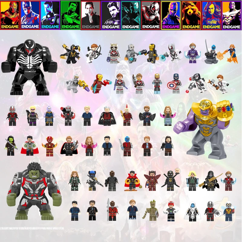 

500Pcs/Set Random Mini Toy Figures Super Heroes Star Wars Ninjagoing Military 3000+ Building Block Random Sale Gift For Children