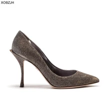 Italian Wedding Gold Shoes Women Pumps 2019 Luxury Brand Designer High Heels Ladies Rhinestone Party Shoes Woman Plus Size 43 цена Italian Wedding Gold Shoes Women Pumps 2019 Luxury Brand Designer High Heels Ladies Rhinestone Party Shoes Woman Plus Size 43 цены онлайн