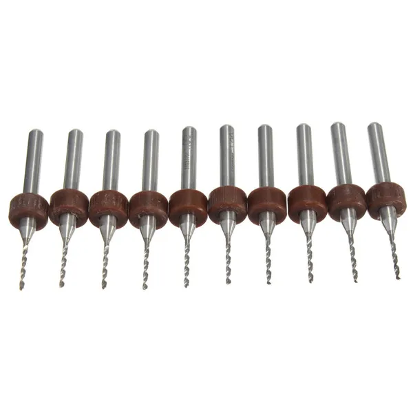 

10pcs 1.0mm Carbide End Mill Tungsten Steel Blade CNC/PCB Engraving Bit 3mm Shank