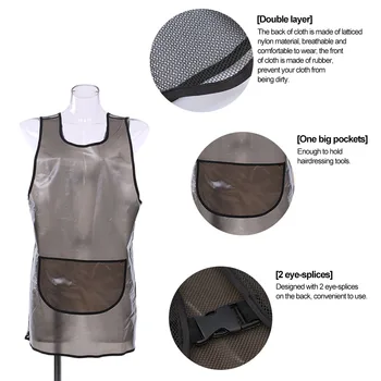 

Hair Dresser Salon Apron Hairdressing Capes Hair Cloth Cutting Dyeing Capes for Barber Shop Breathable & Waterproof