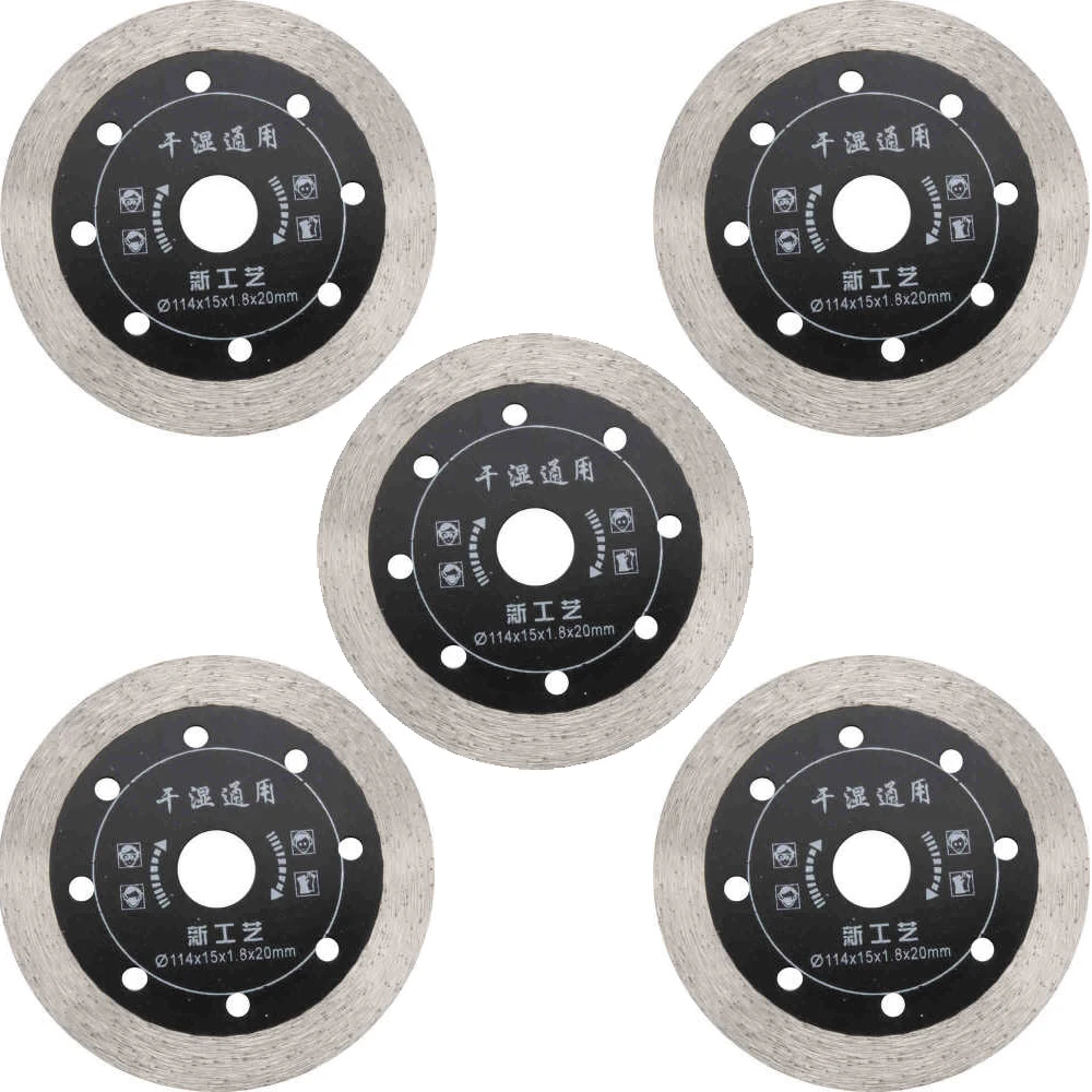 HakkaDeal 5PCS Dry tooth Universal 14MM Dicing Diamond Saw Angle