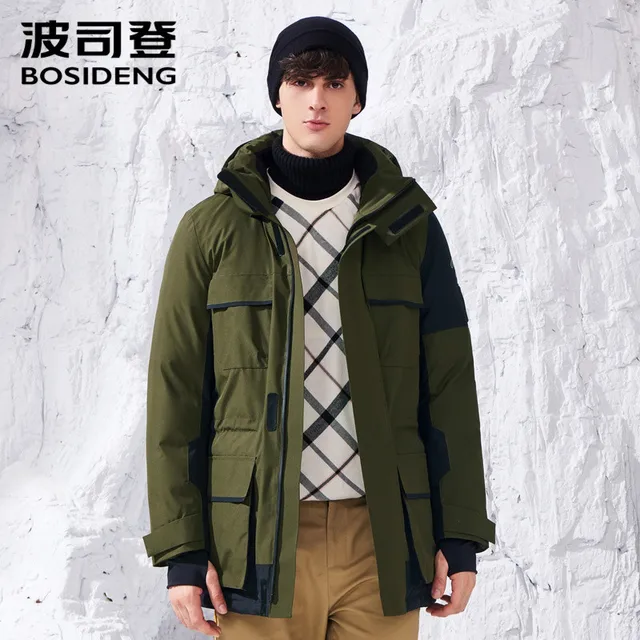 BOSIDENG 2018 Gore fabric goose down jacket waterproof parka for men ...