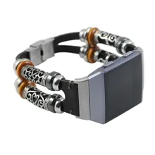 Замена кожаный браслет ремешок Браслет для fitbit ионной