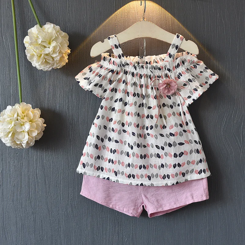 Toddler Girls Summer Clothing Set Kids Clothing In Bulk Wholesale Girl