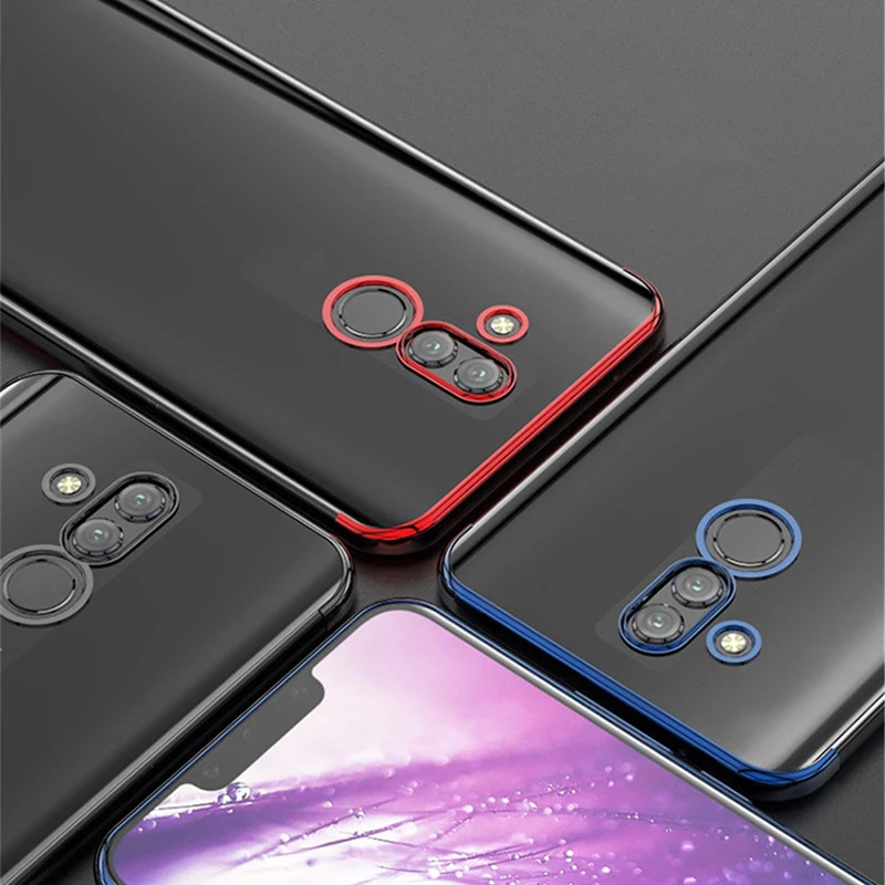 Роскошный ударопрочный чехол для телефона Huawei Mate 20 lite 20X TPU Тонкий прозрачный por |