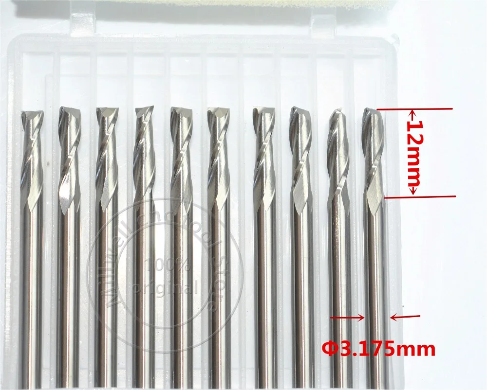 

3.175mm*12mm,Freeshipping,CNC wood tool,carbide End Mill,woodworking insert router bit,2 flute up cut end mill,MDF,PVC,Acrylic
