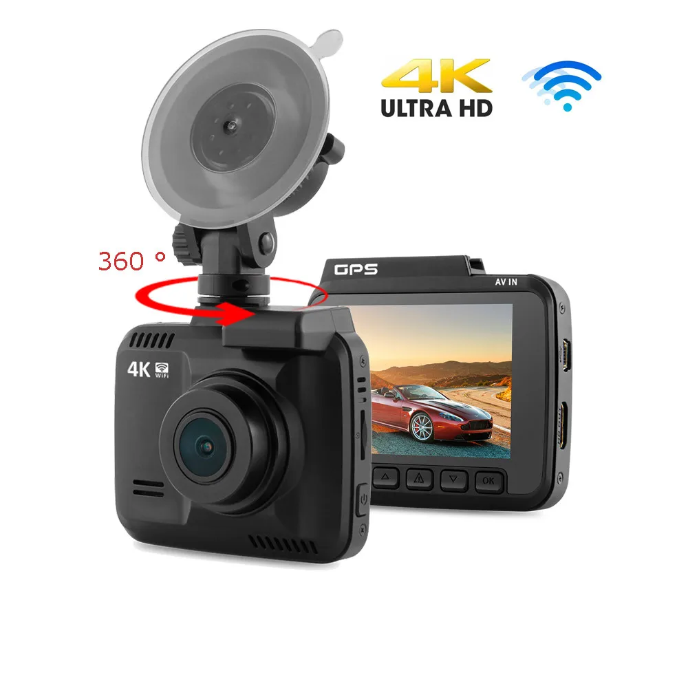 4K HD мини-автомобиль DVR wifi видеорегистратор gps камера ночного видения g-сенсор регистратор vidioregistrator dashcam dual 2019NEW