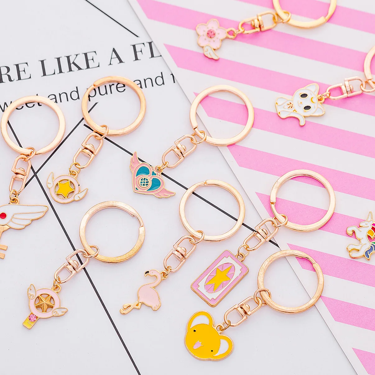 

1PCS Creative Lovable Key Ring Girl Xmas Gift Children's Day Gift