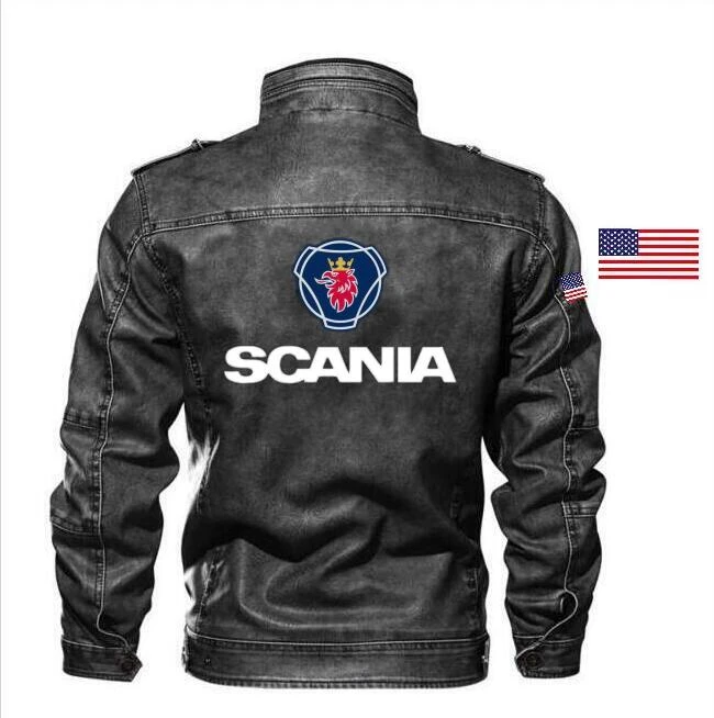 Mode männer scania lkw leder jacke Dünne leder hoodie männer der jacke  sport marke kleidung + armband - AliExpress Men's Clothing