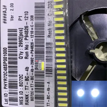 

200PCS For LG LED LCD Backlight TV Application LED Backlight 1W 6V 7020 Cool white LED LCD TV Backlight TV Application BB72D