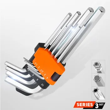 

Hex Allen Key Set L-Shape Allen Wrench Universal Key for Repair Bicycle Hand Tools --M25