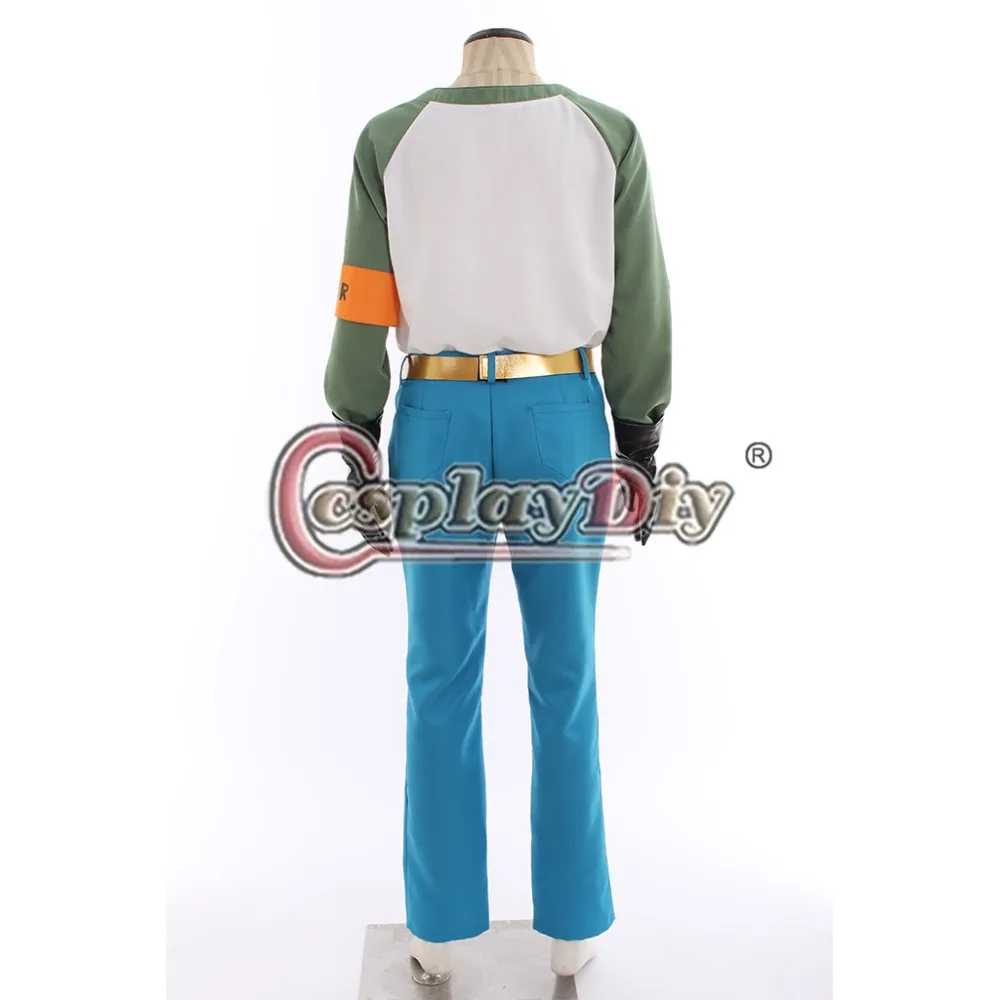 Cosplay вольтрон Dragon Ball Android 17 косплей костюм Взрослый мужской женский топ брюки костюм на Хэллоуин L320