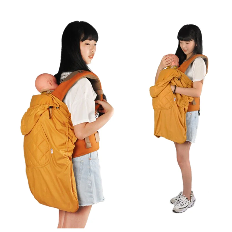 

winter waterproof economic baby carrier sling backpack bag cover warm cloak infant toddler wrap multi-function swaddle Carriers