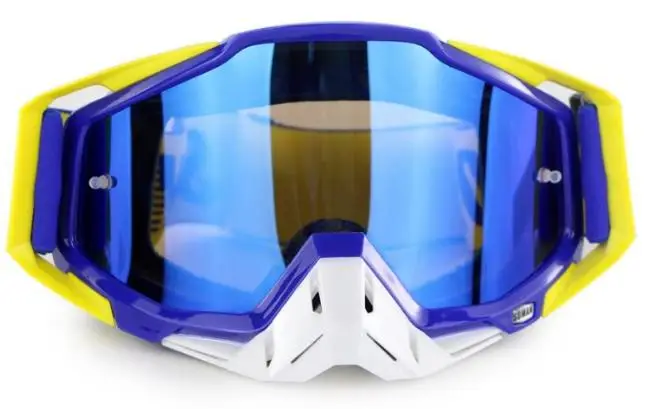 Очки для мотокросса, очки для мотогонок, прогулочные солнцезащитные очки, закрытая маска для велосипеда - Цвет: Blue frame