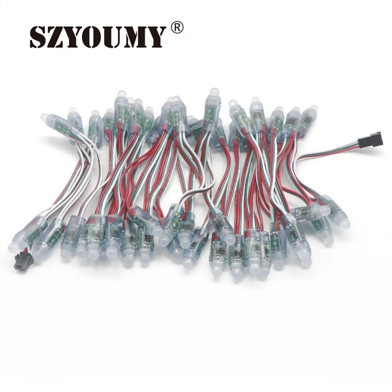 SZYOUMY 10000 шт. 12 мм WS2811 1903 IC RGB светодиодный модуль Водонепроницаемая цепочка DC5V