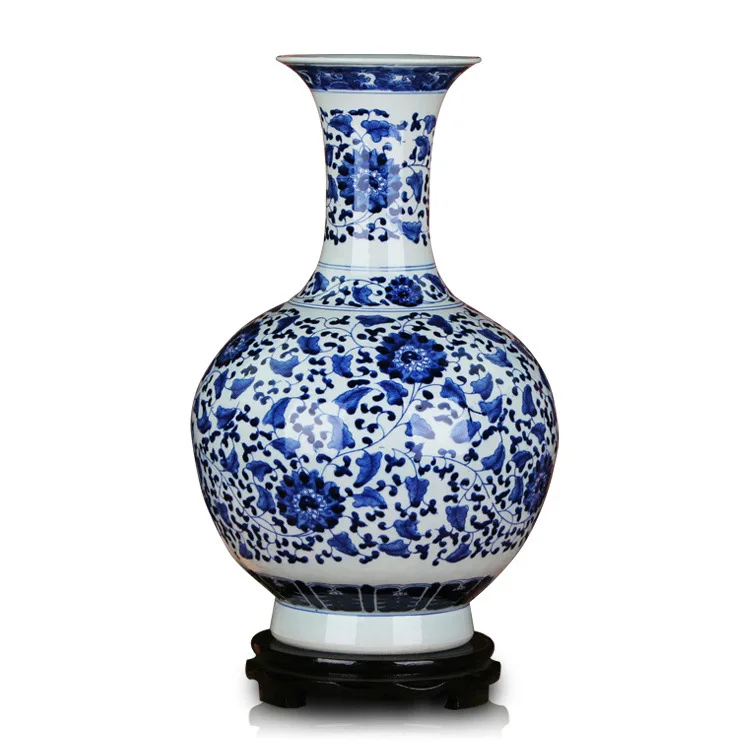 chinese qing dynasty ancient home decoration porcelain vase blue and white ceramic vase jingdezhen chinese ming vase in lamp covers shades from lights - Ming Vase chinese qing dynasty ancient home decoration porcelain vase blue and white ceramic vase jingdezhen chinese ming vase in lamp covers shades from lights - Ming Vase