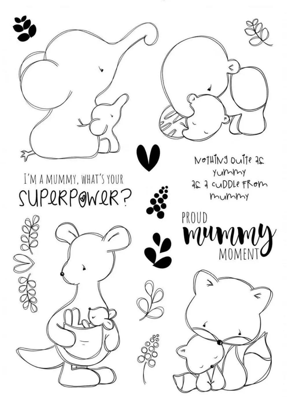 

Elephant/Transparent Clear Stamps for DIY Scrapbooking/Card Making/Kids Christmas Fun Decoration Supplies