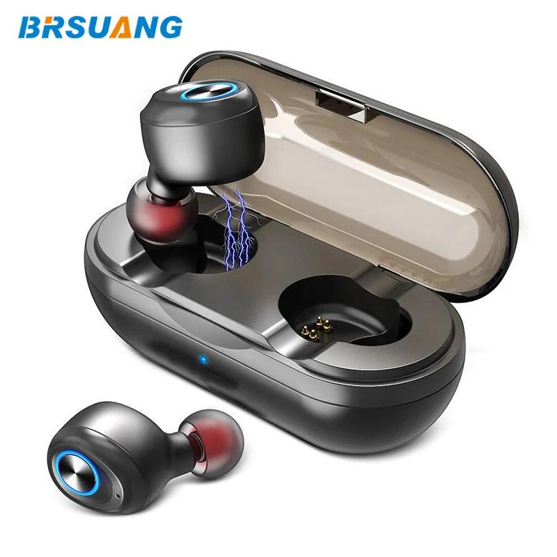 

BRSUANG IP010-A Capsule Earphone Wireless Headset Bluetooth Headphones TWS Earbuds For iPhone Samsung Huawei Oneplus Sony LG Etc