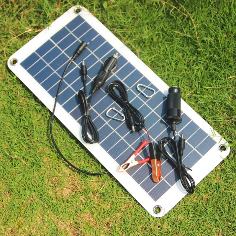 10.5W 18V Solar Panel Charger For 12V Battery Charger Portable Solar Cell Charger For Car/Boat