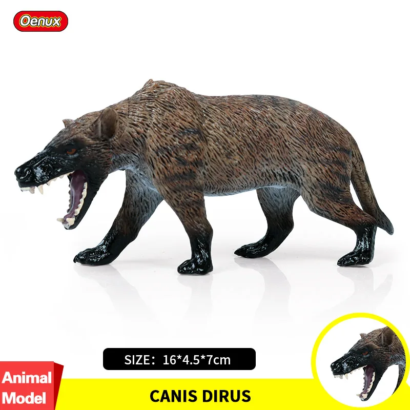 Фигурки героев Oenux оригинальные настоящие дикие животные Canis Dirus Wolf имитация