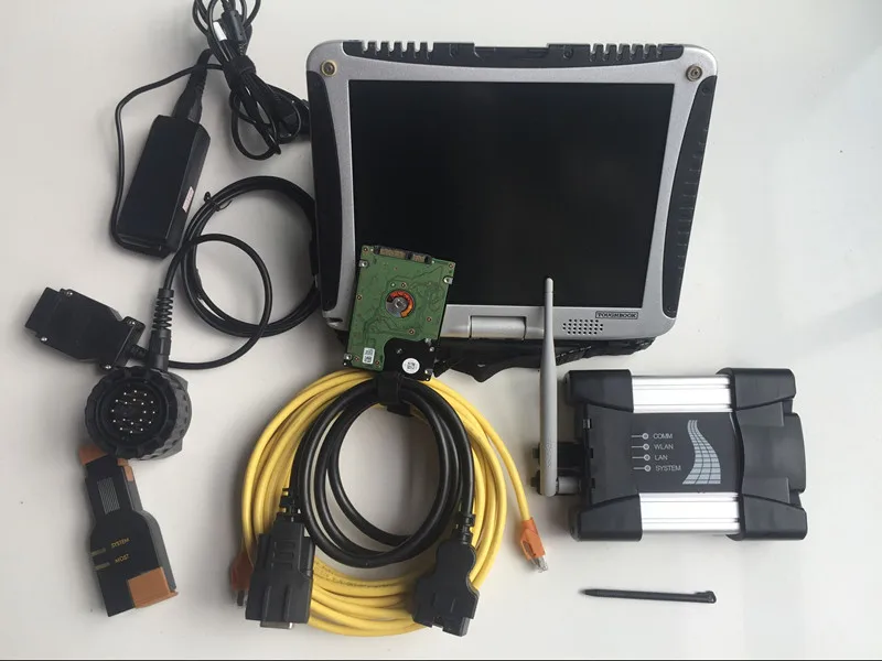  2in1 para BMW Icom next wifi MB Star C5 escáner de diagnóstico con ordenador portátil cf-19 8g toug
