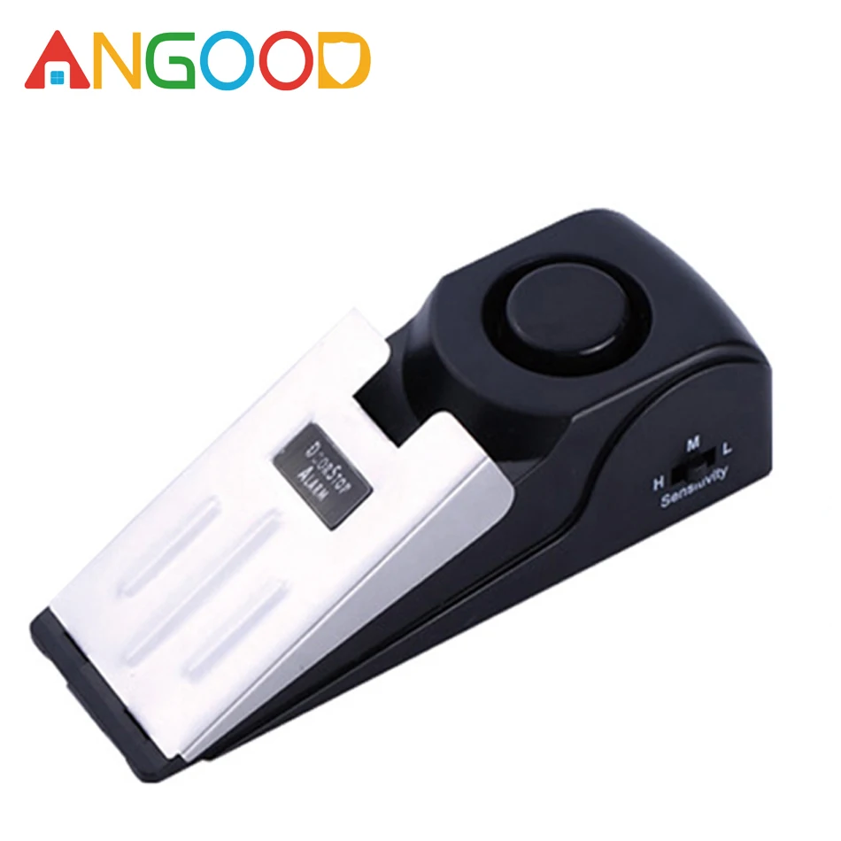 

ANGOOD 120dB Smart Sensor Wireless Vibration Door Stop Alarm Door Blocking Portable Carrying Personal Outdoor Security Alarm