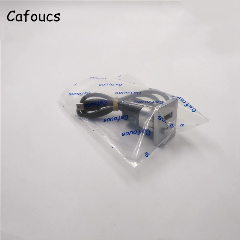 Cafoucs автомобильные аксессуары Aux Usb интерфейсы кнопка с мини USB кабель для Ford Focus Cd Dvd плееры Usb Aux