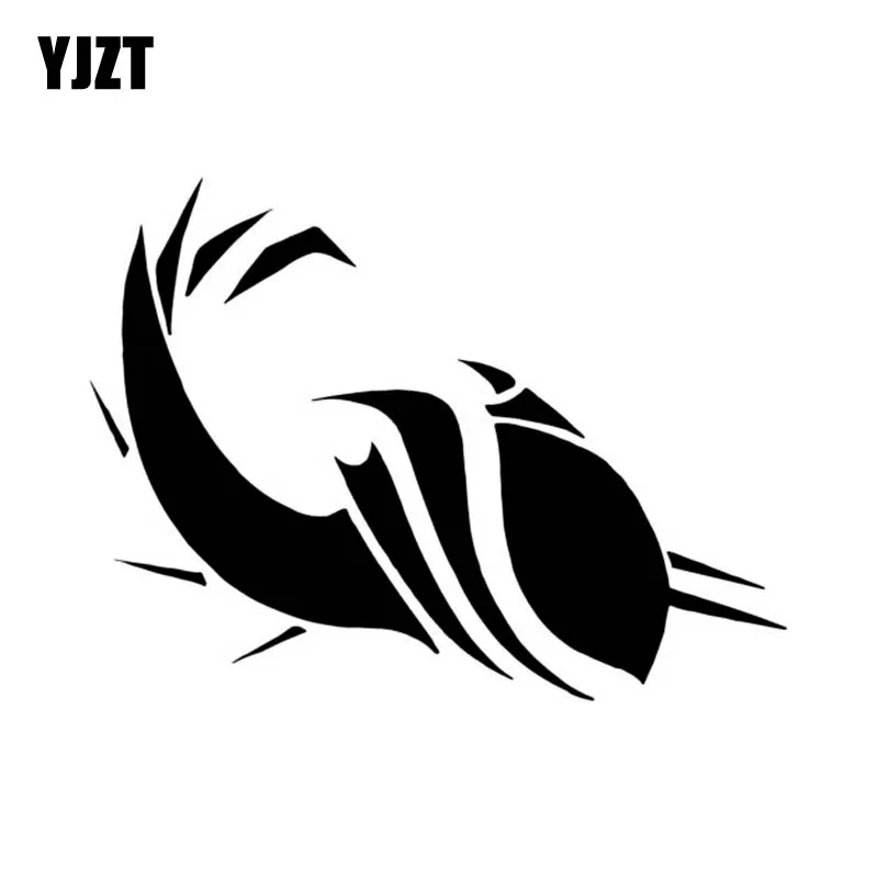 YJZT 11 8 см * 9 мультфильм племенных Рыба Сом Виниловая пленка для оклеивания
