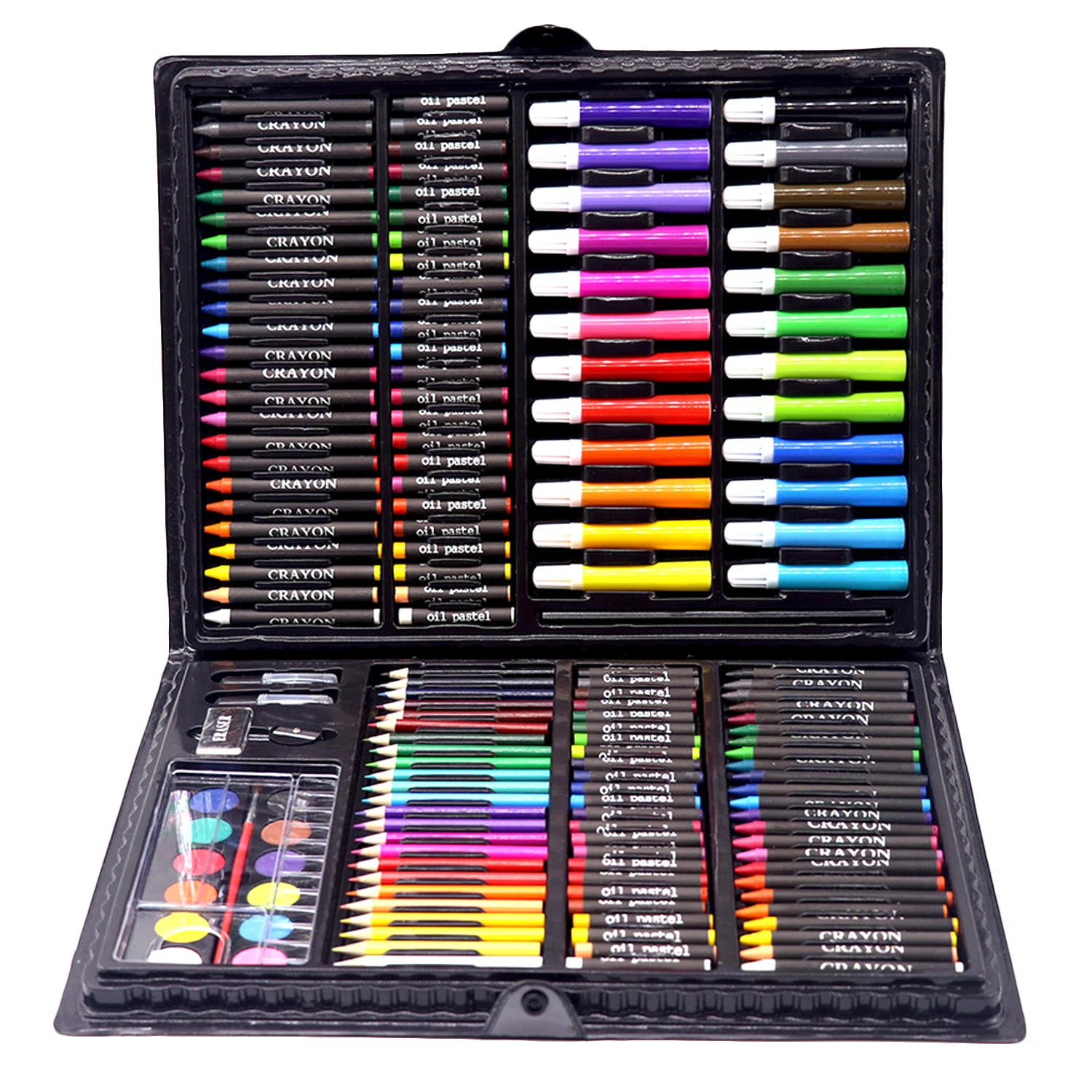 168PCS/Set Art Set Oil Pastel Crayon Colored Pencils Marker Pens Watercolor Paint  Painting Drawing Kit Christmas Gift for Kids - AliExpress