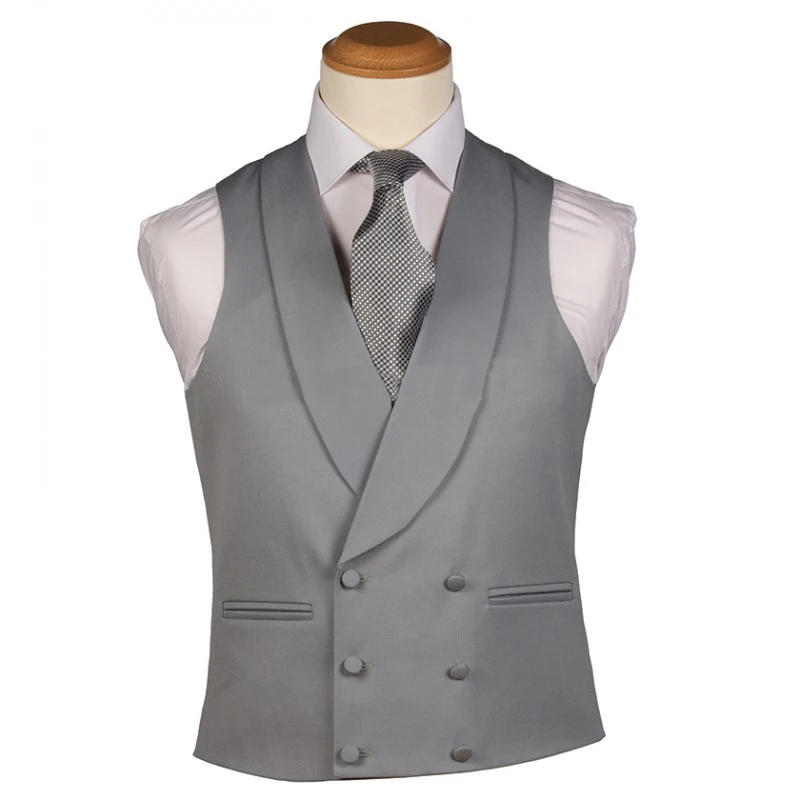 Mens Vests Silver Grey Casual Waistcoat dress vests for men Groom New