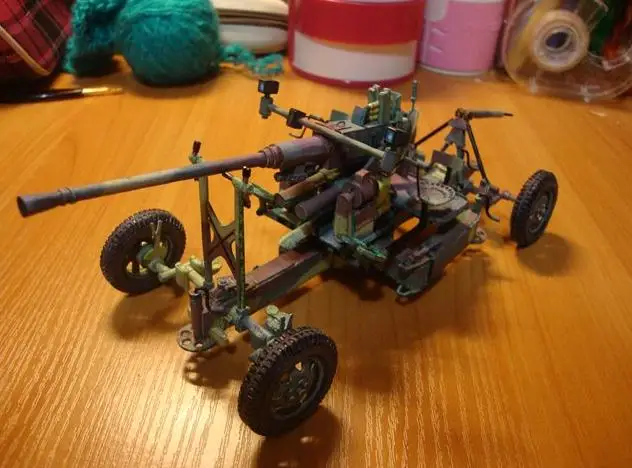 Высокое качество США 40 мм Bofors 3D бумажный модельный комплект