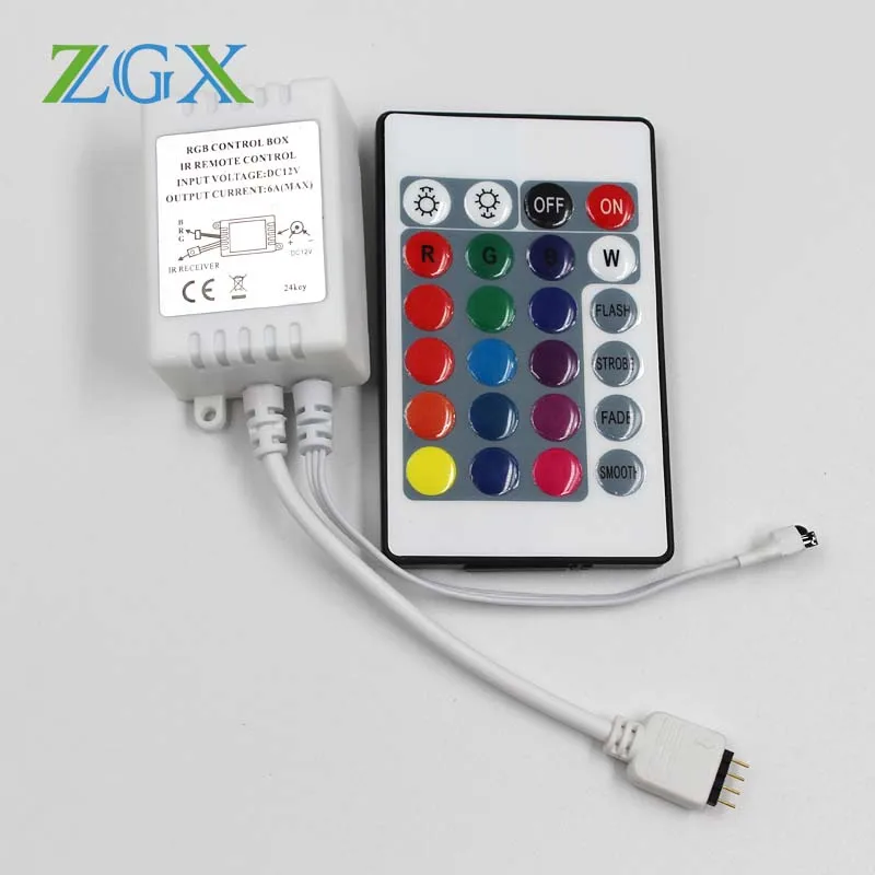 LED Strip light lamp switch wireless touch 16 colors 4 mode 24keys IR