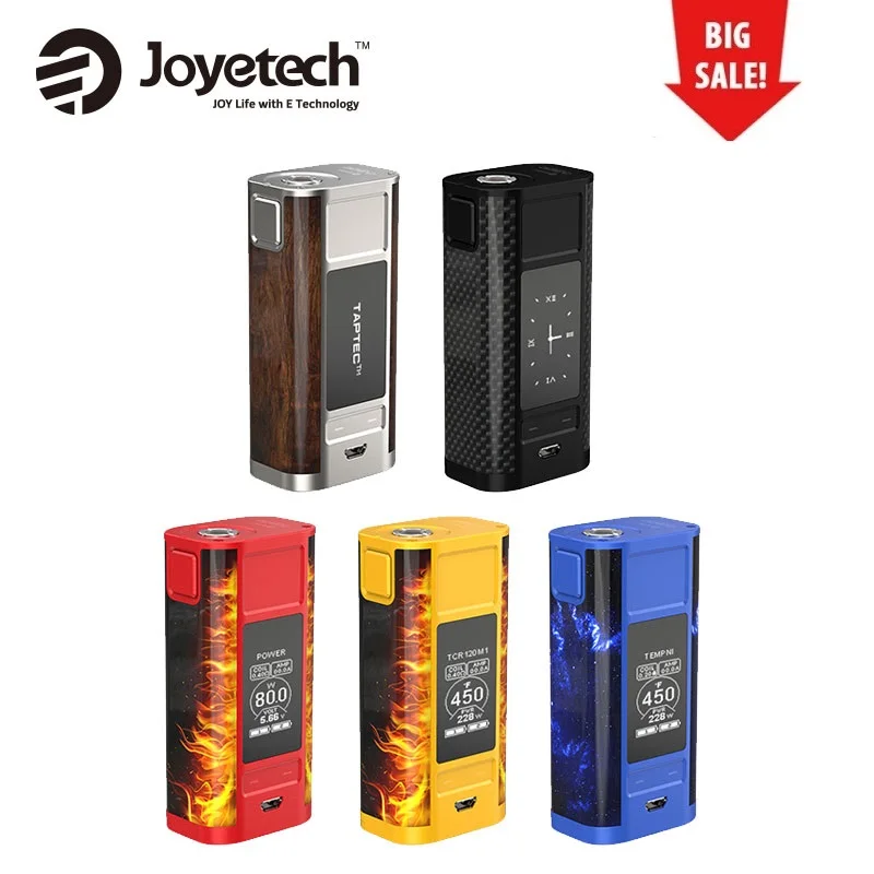 

Clearance 100% Original 228W Joyetech Cuboid TAP Box Mod for ProCore Aries Tank Dual Circuit Protection No 18650 Battery Box Mod