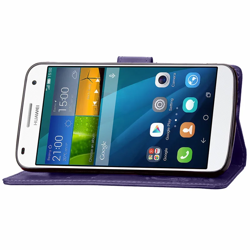 Чехол для Huawei Ascend G7 L01 L03 C199 Роскошный кожаный флип чехол Coque кошелек телефона с