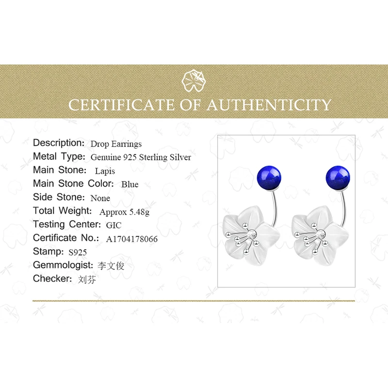 Lotus Fun Real 925 Sterling Silver Earrings Natural Crystal Handmade Fine Jewelry Fresh Flower Drop Earrings for Women Brincos - Image 6