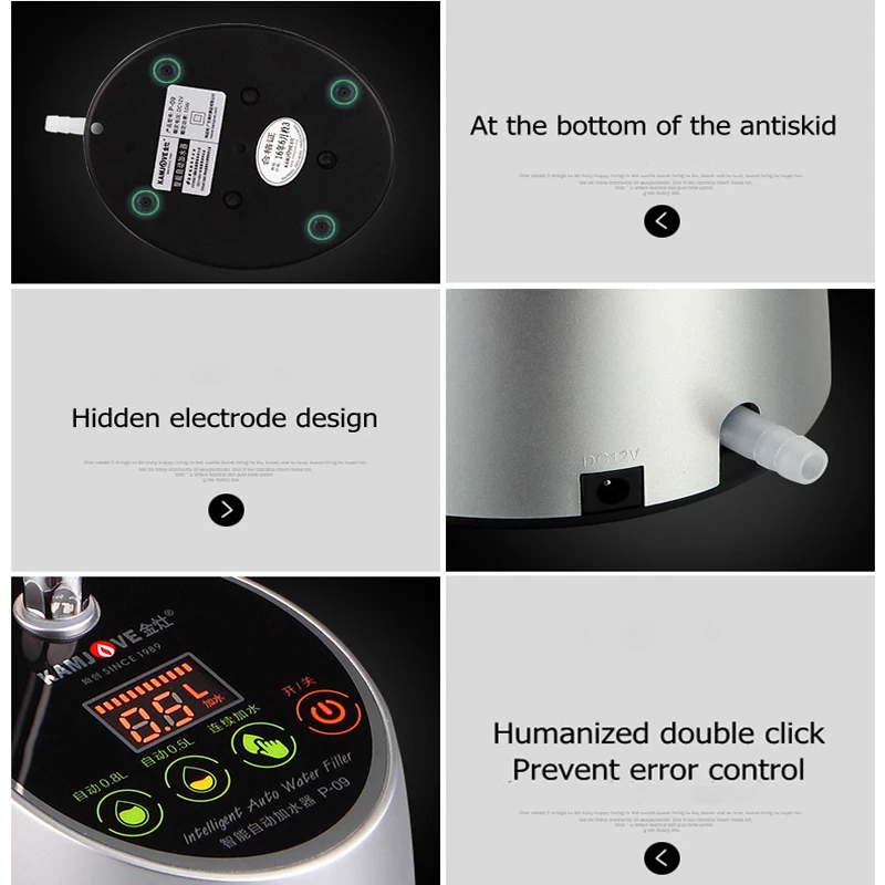 220V Wireless Electric Drinking Water Pump Desktop Water Dispenser Intelligent Bottled Water Electric Water Press Pump Bib Tap