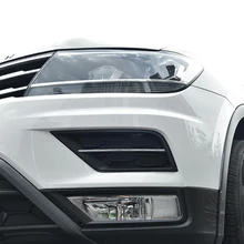 Abs chrome передние противотуманные свет лампы Decotion полоса крышка Накладка 2 шт. пригодный для VW TIGUAN mk2 Европа версия 2017 2018
