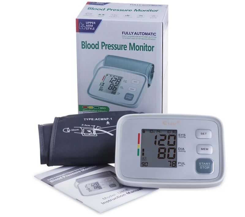 Arm bp Blood Pressure Monitors tonometer Health care Digital Upper